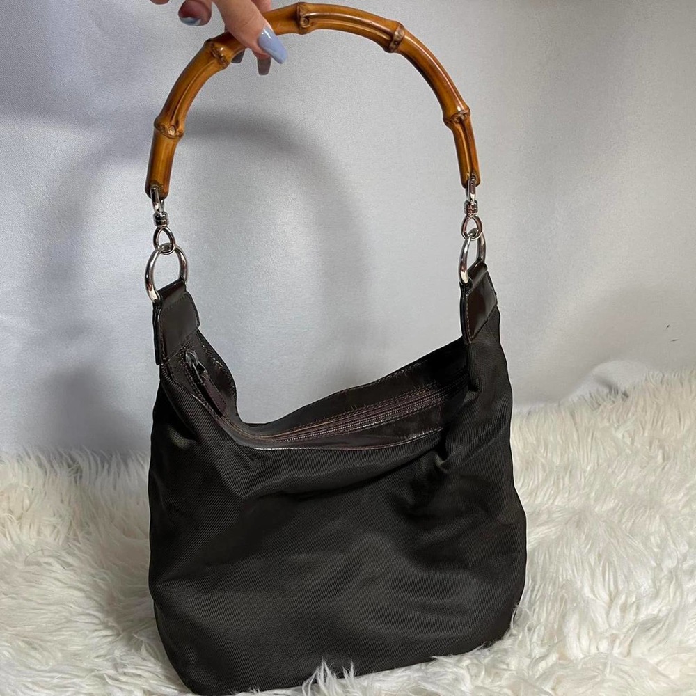 Authentic Black and Tan Gucci by Tom Ford Bamboo Purse